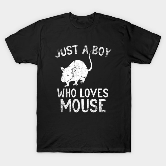 Just A Boy Who Loves Mouse T-Shirt by simonStufios